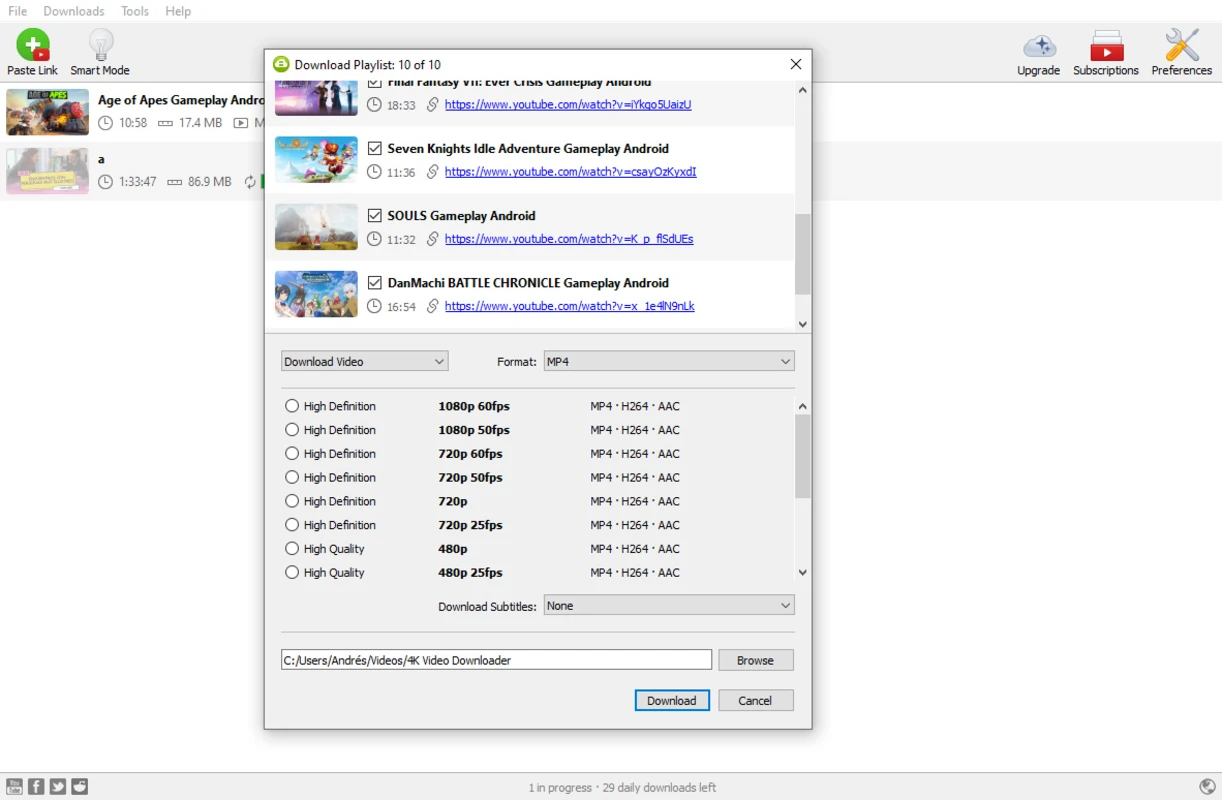 Exported slideshow preview
